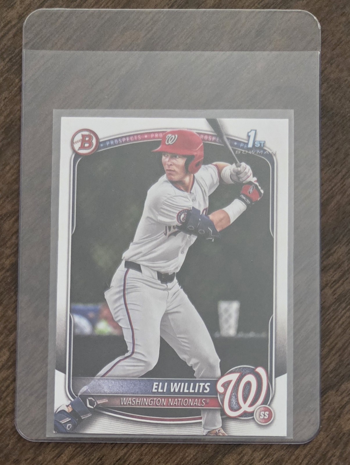 ELI WILLITS 2025 Bowman Draft 1st! #BD-1 Washington Nationals RC