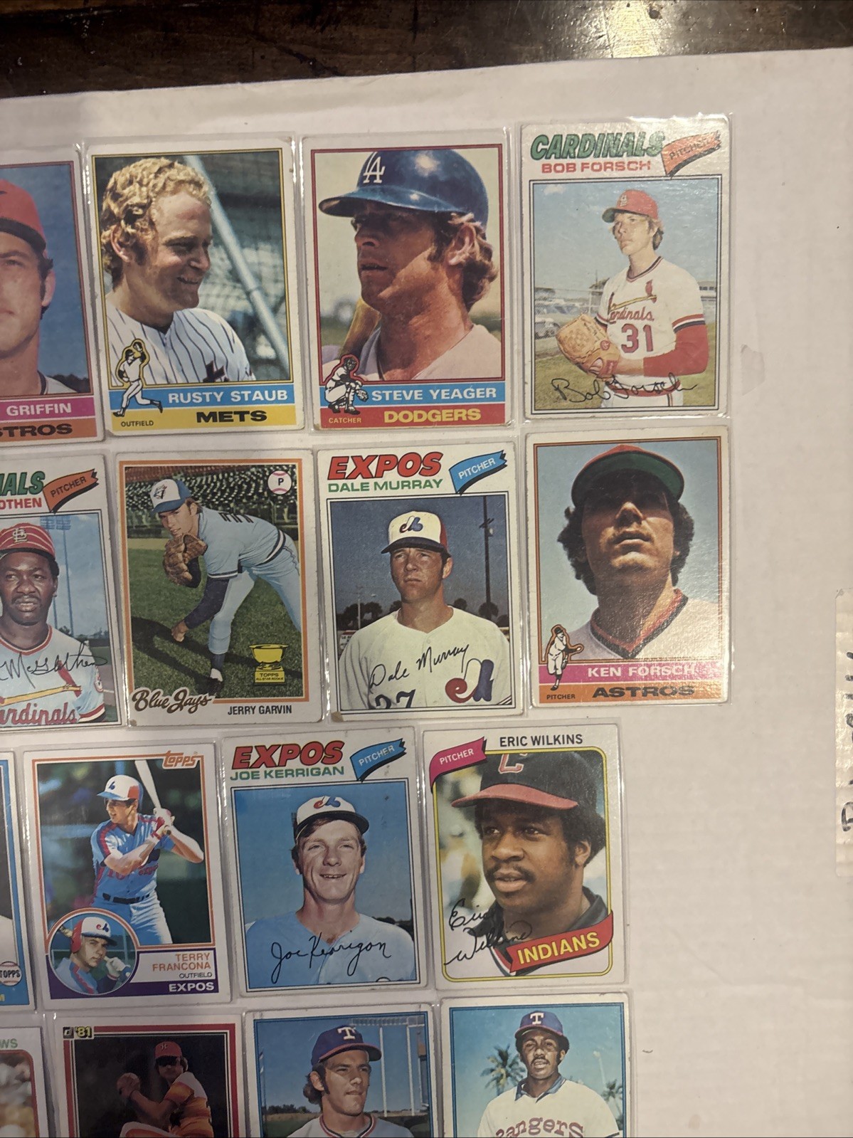 VINTAGE 1972-1985 BASEBALL Card LOT (50 CARDS): STARS ONLY! Conditions Vary