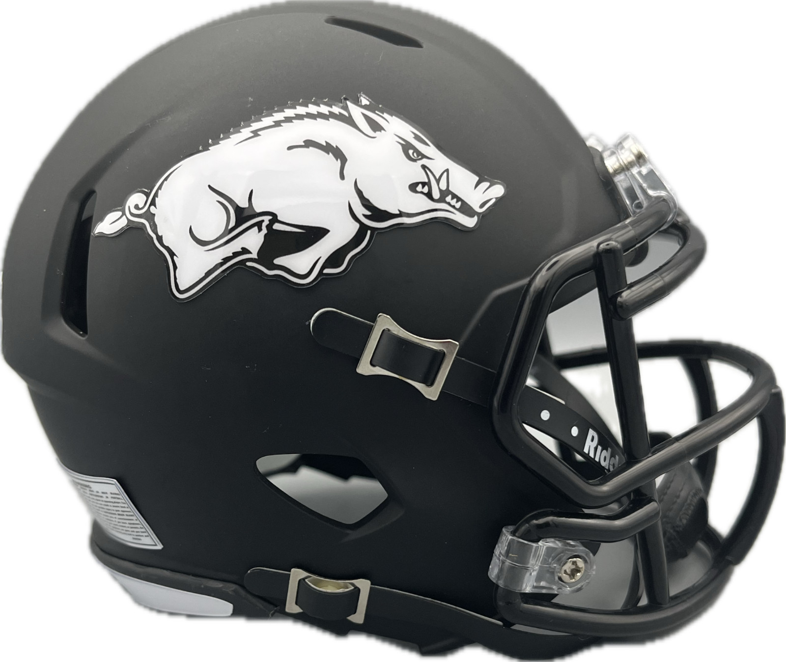 Arkansas Razorbacks Custom Black Mini Helmet