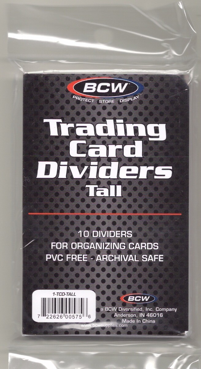 Card Box Dividers and Monster Pads – Regular, Tall, Tab Divider – Card Supplies