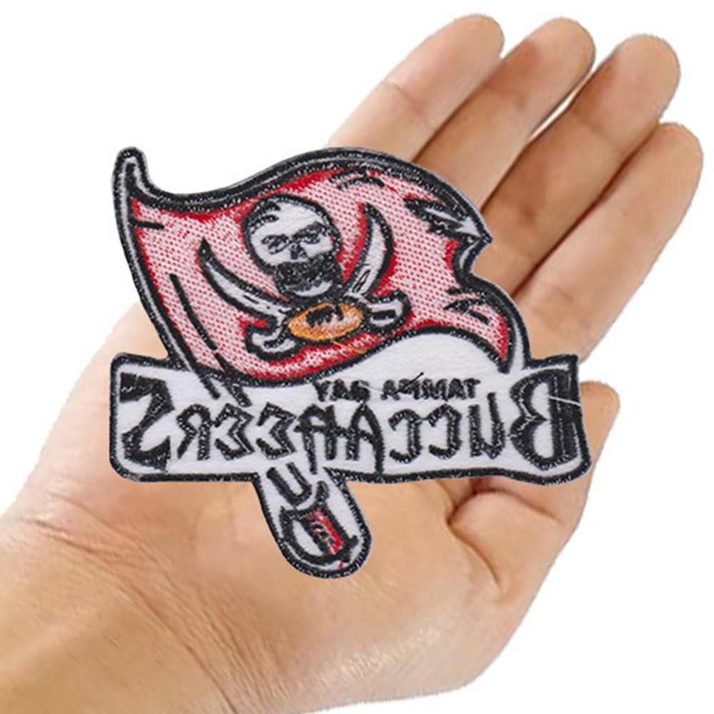 10 Tampa Bay Buccaneers Football Logo Size 3.5 in x 3.2 in Sew Iron on Patches