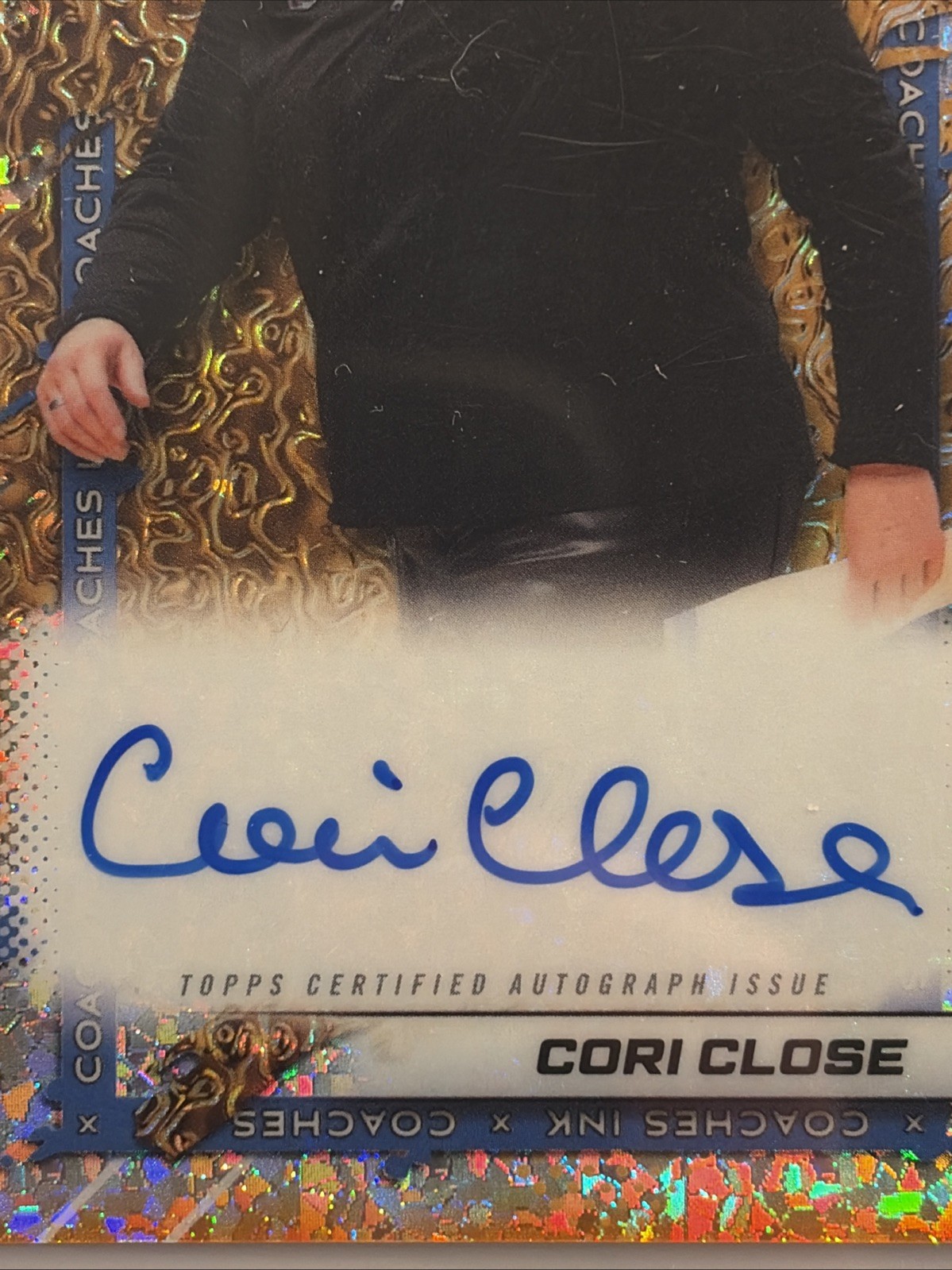 Cori Close AUTO Orange /25 2025/26 Bowman U Best Basketball NCAA Coaches Ink