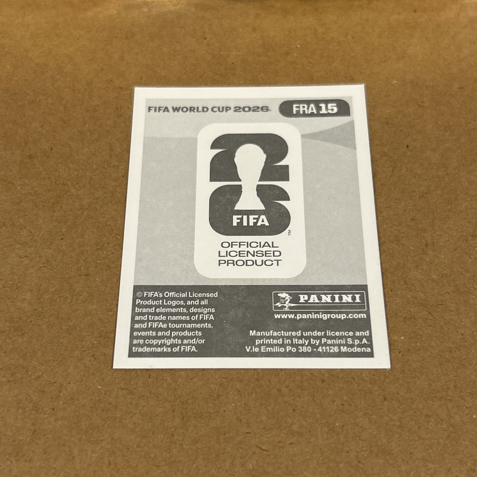 2026 Panini World Cup Sticker Blue Crumple Parallel France Ousmane Dembele FRA15