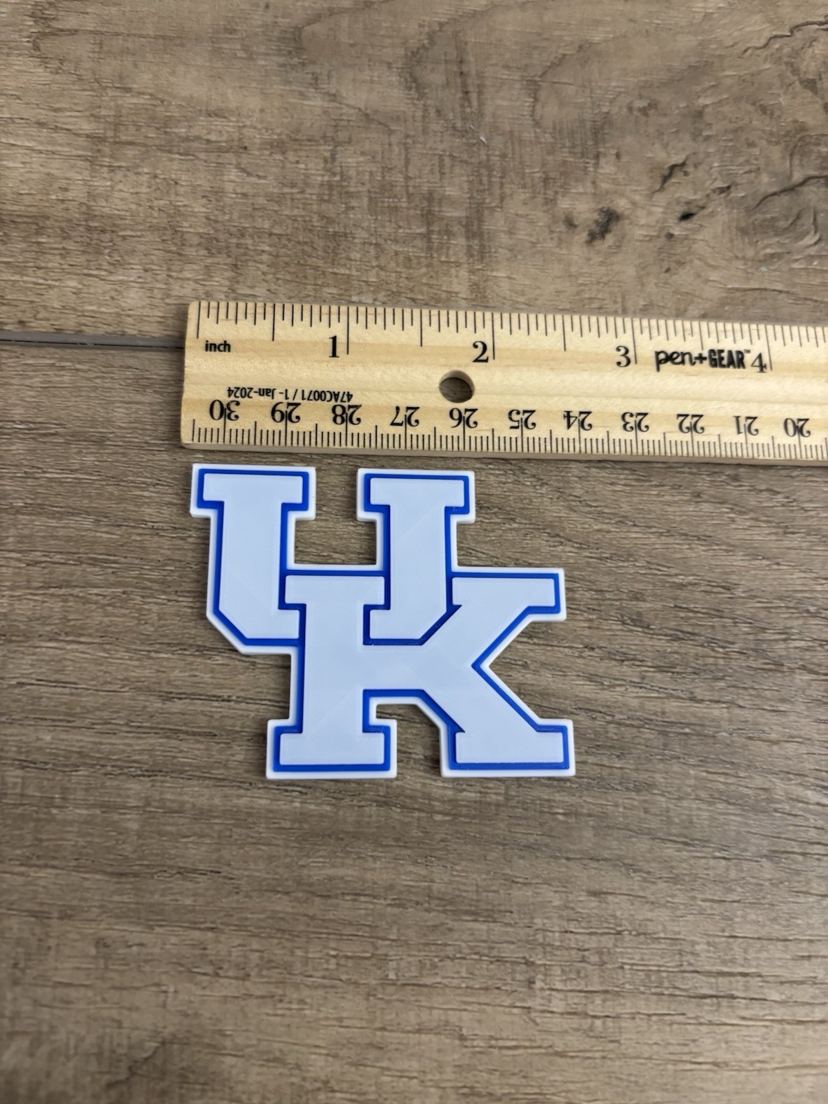 Kentucky Wildcats Full Size Raised 3-D Batting Helmet Logo. 2” Tall. See Details