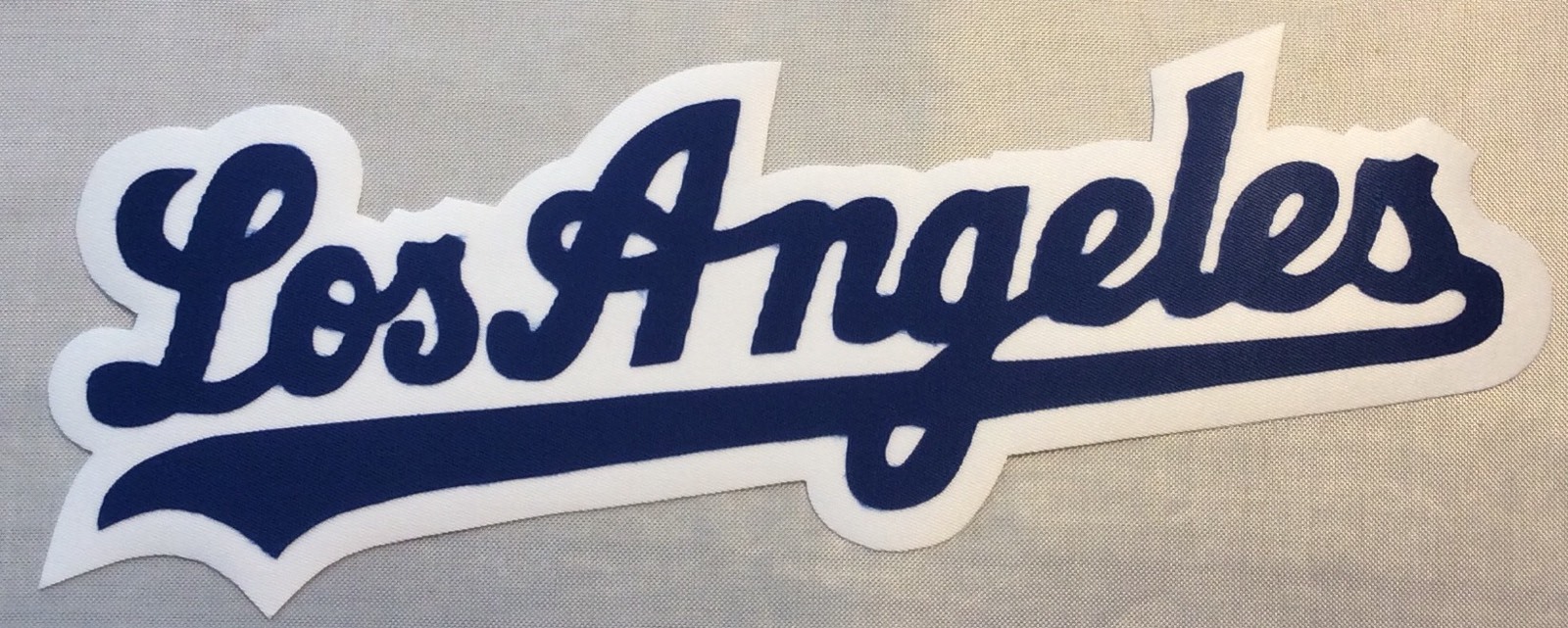 HUGE LOS ANGELES DODGERS IRON-ON PATCH – 3.5″ x 10.5″