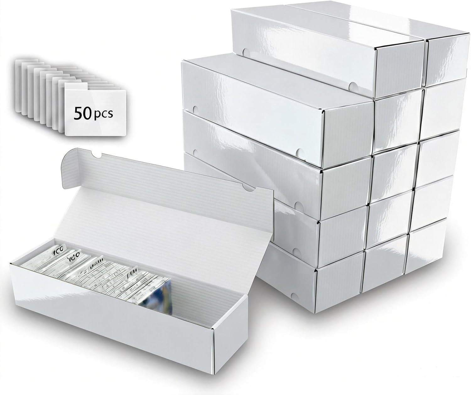 Collectible Trading Cards Storage Box, Card Storage Box with Trading Card Divide