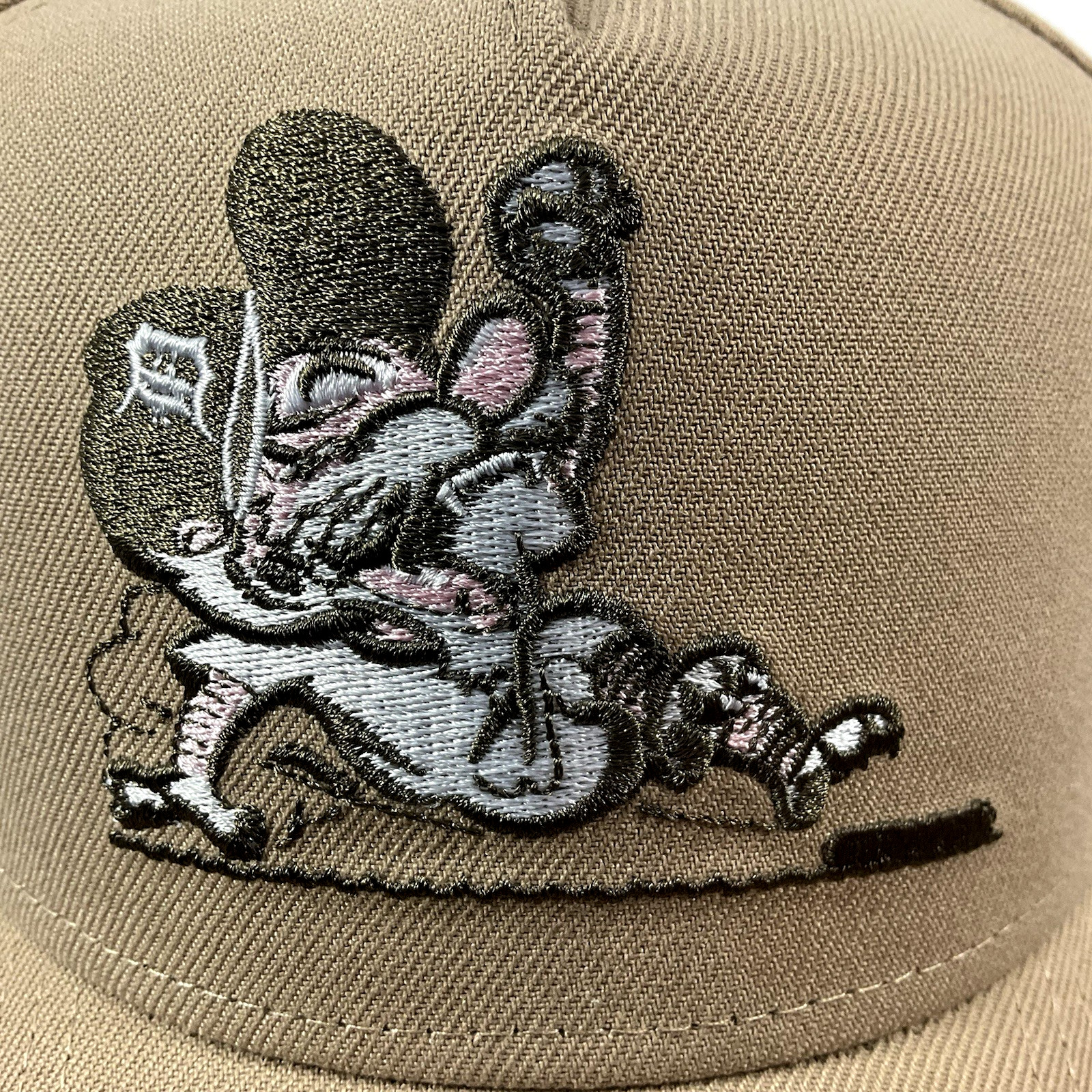 New Era Detroit Tigers Exclusive Beige Pink UV 9FORTY A-Frame Snapback Hat Cap