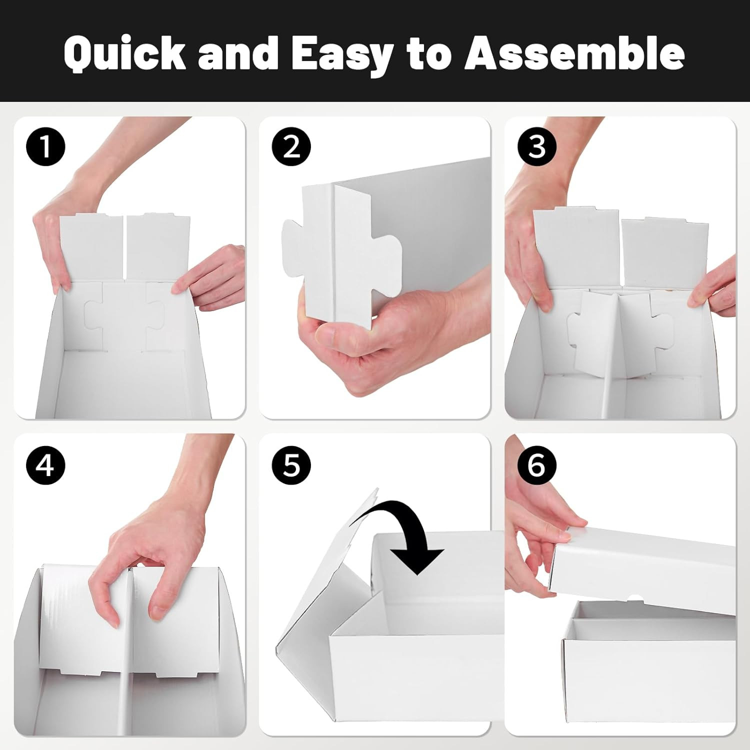 4 Pack 2-Row Card Storage Box (Holds up to 1600 Cards per Box), Easy Access Trad