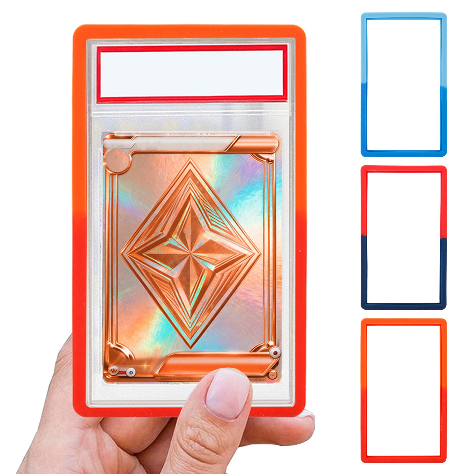 6Color Stackable Silicone Slab Bumper Guard Protector Frame For PSA Graded Card