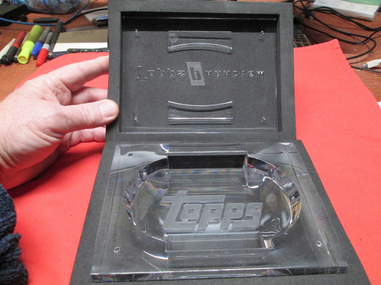 TOPPS PARADIGM HEAVY DUTY ACRYLIC GLASS STORAGE SAFE, VERY THICK