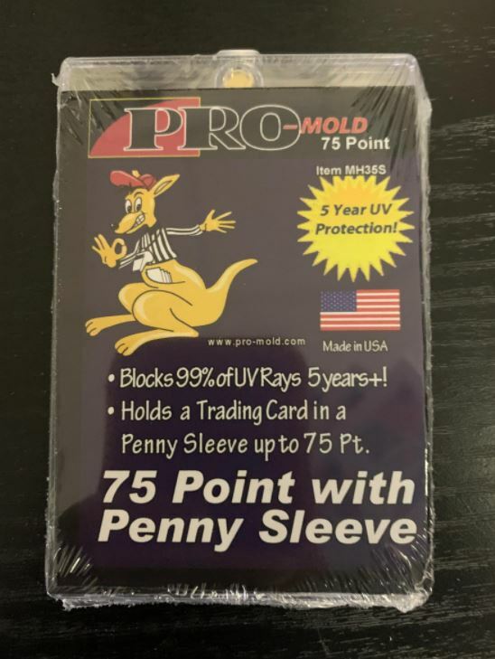 (3) Pro-Mold 75pt Sleeved Card Size Magnetic Card Holder For Cards In Sleeves