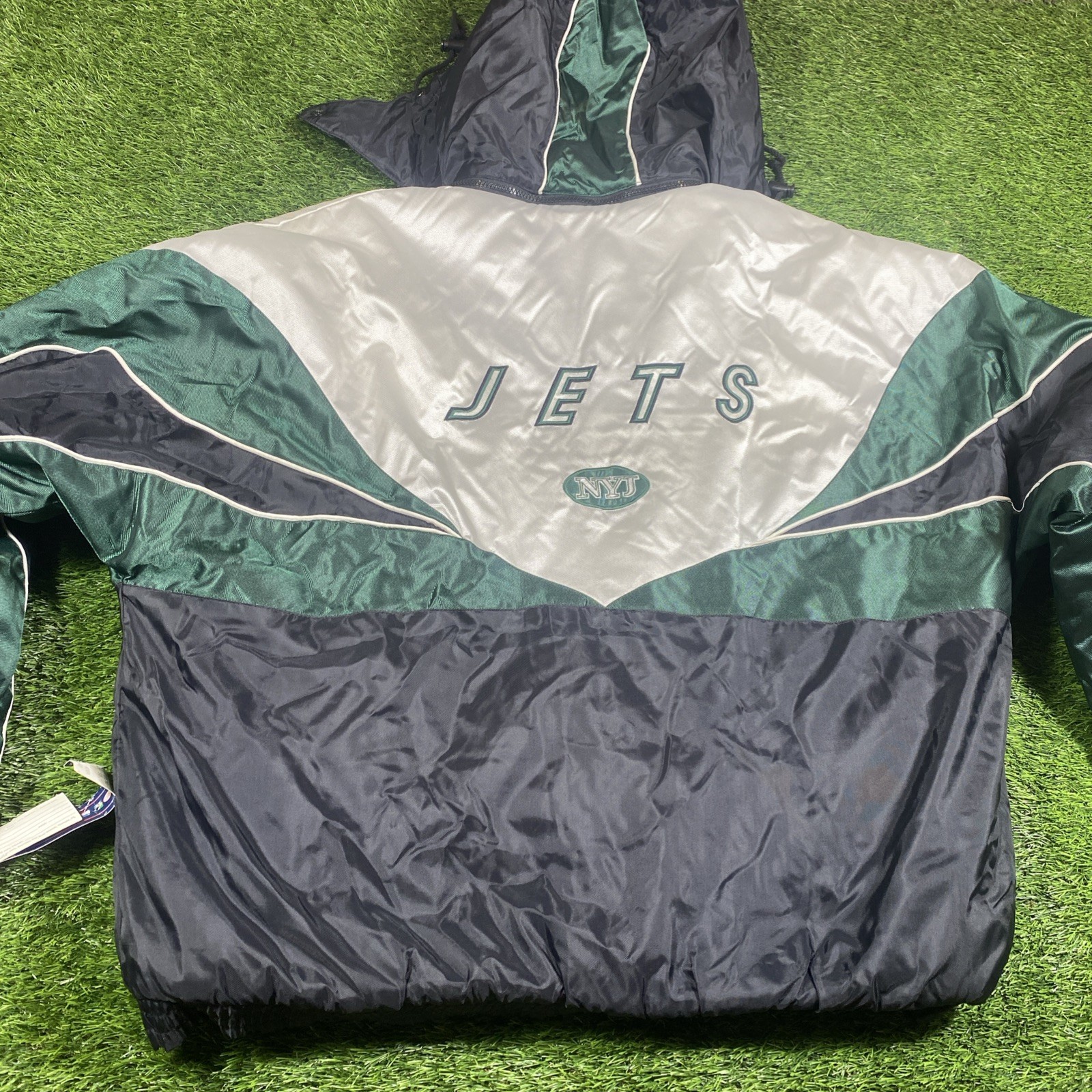 VTG New York Jets Pro Player Puffer Jacket Mens Large Coat NWT Dead Stock NFL