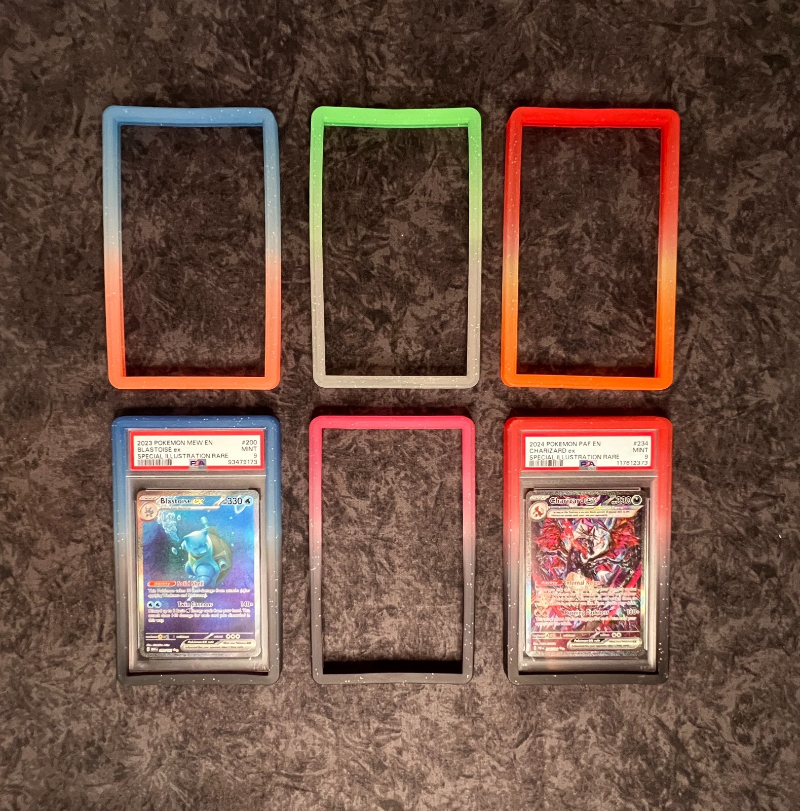 Gradiant Glitter Graded Card Slab Bumper Guard Protector for PSA