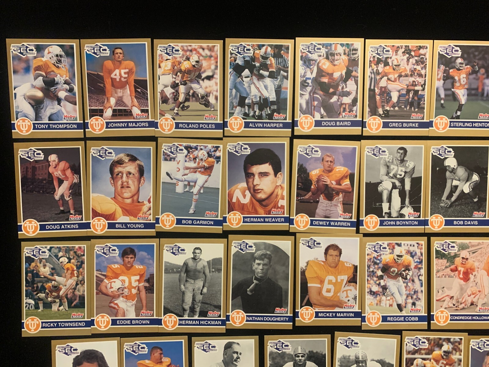 1991 Hoby Stars of SEC TENNESSEE VOLUNTEERS football singles – Choose from list