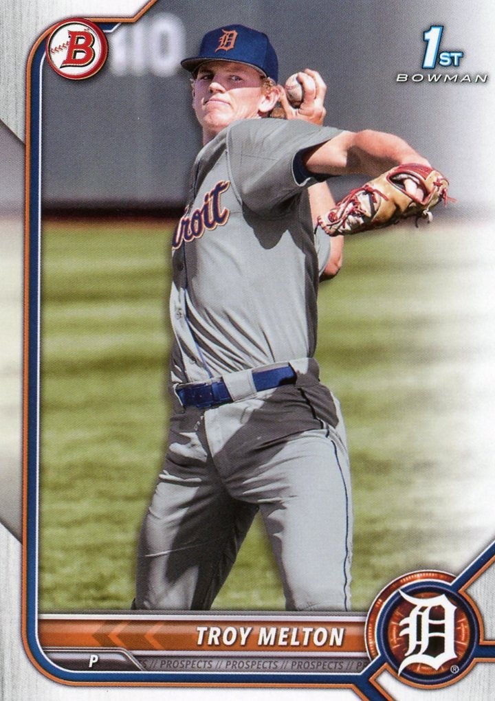 2022 Bowman Draft DETROIT TIGERS Team Set (4 cards)