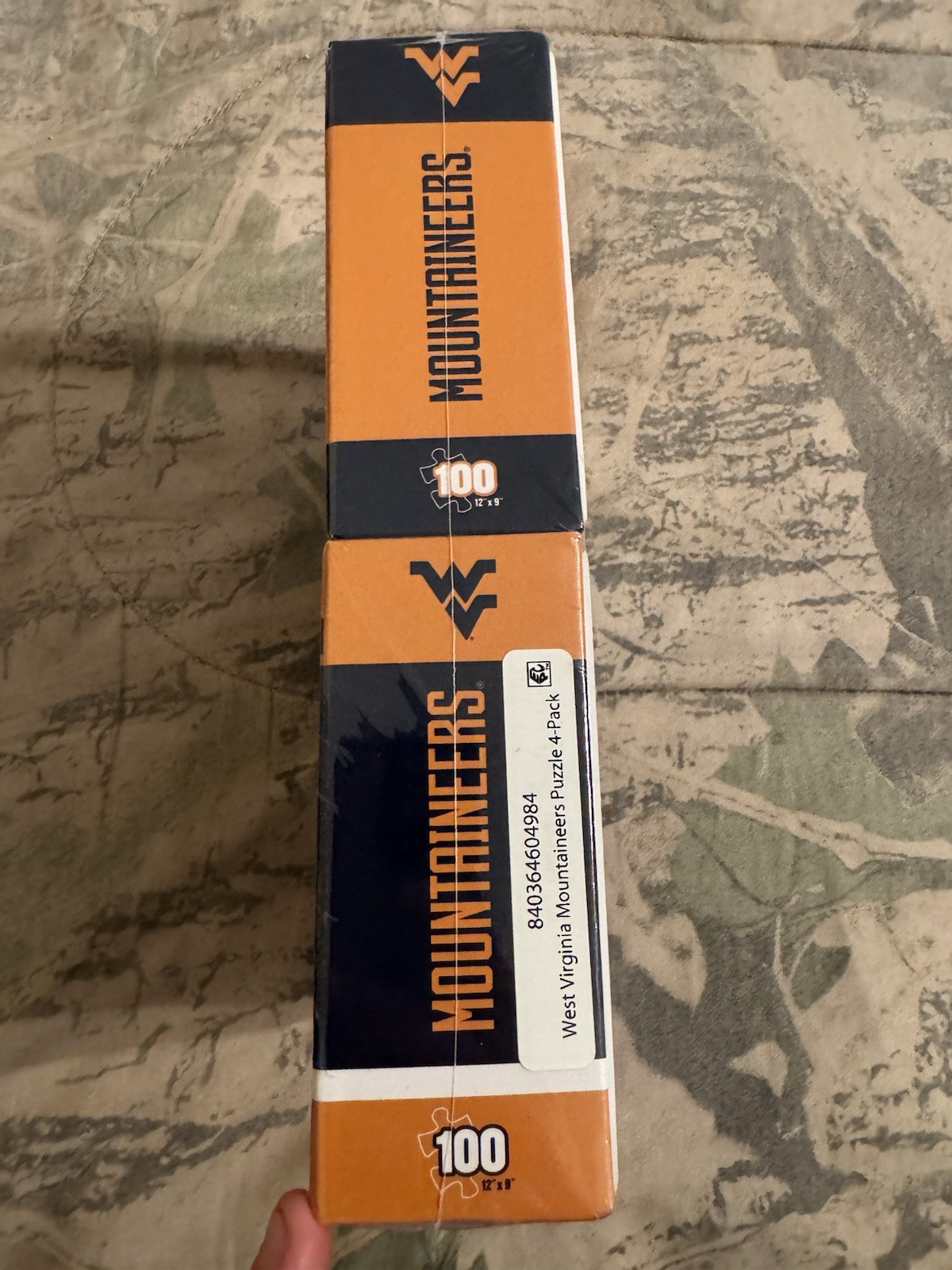 West Virginia Mountaineers Puzzles, 4 Pack, 100 Pcs Each, Football Sports, New