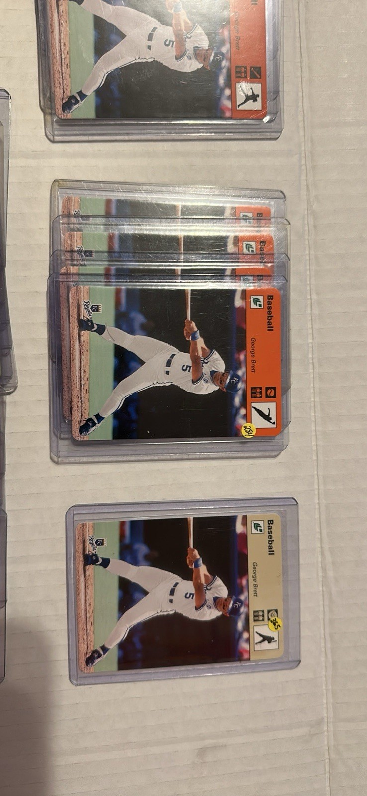 2004 Donruss George Brett Sportcaster Lot (69 Cards) All Cards Serial #’d HOF