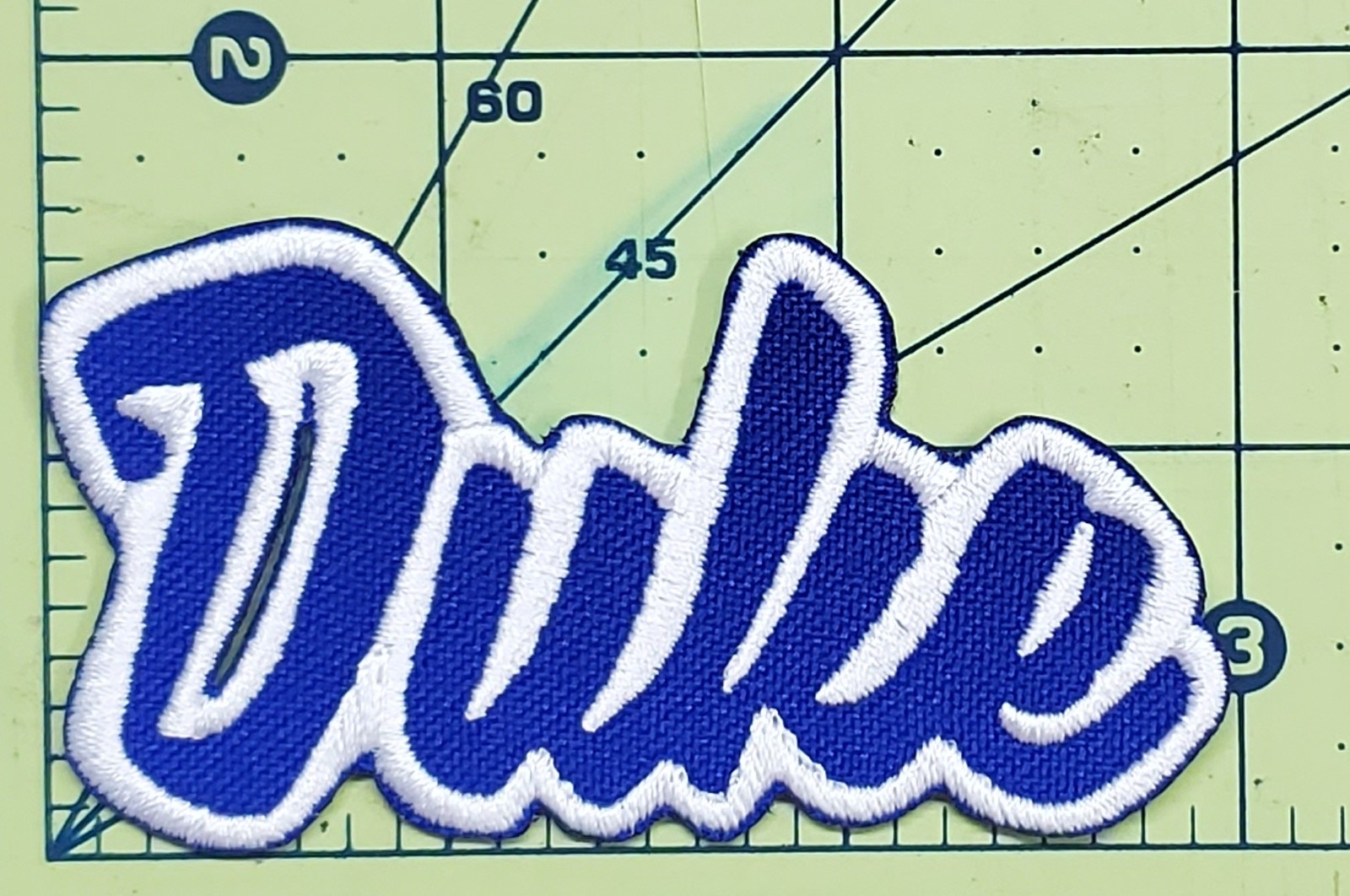 Duke Text Embroidered Applique Iron On Patch Various Sizes Team Name Customize