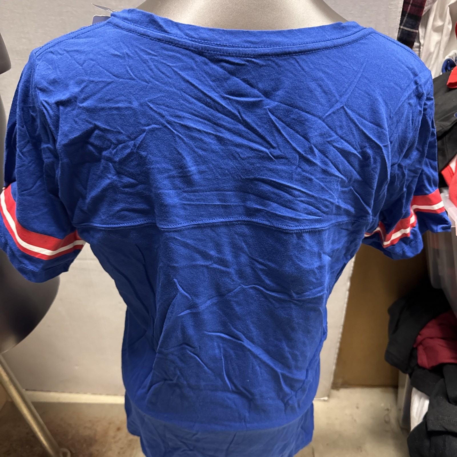 Chicago Cubs Women’s Blue Campus Lifestyle 100% Cotton T-Shirt 5 Sizes NEW