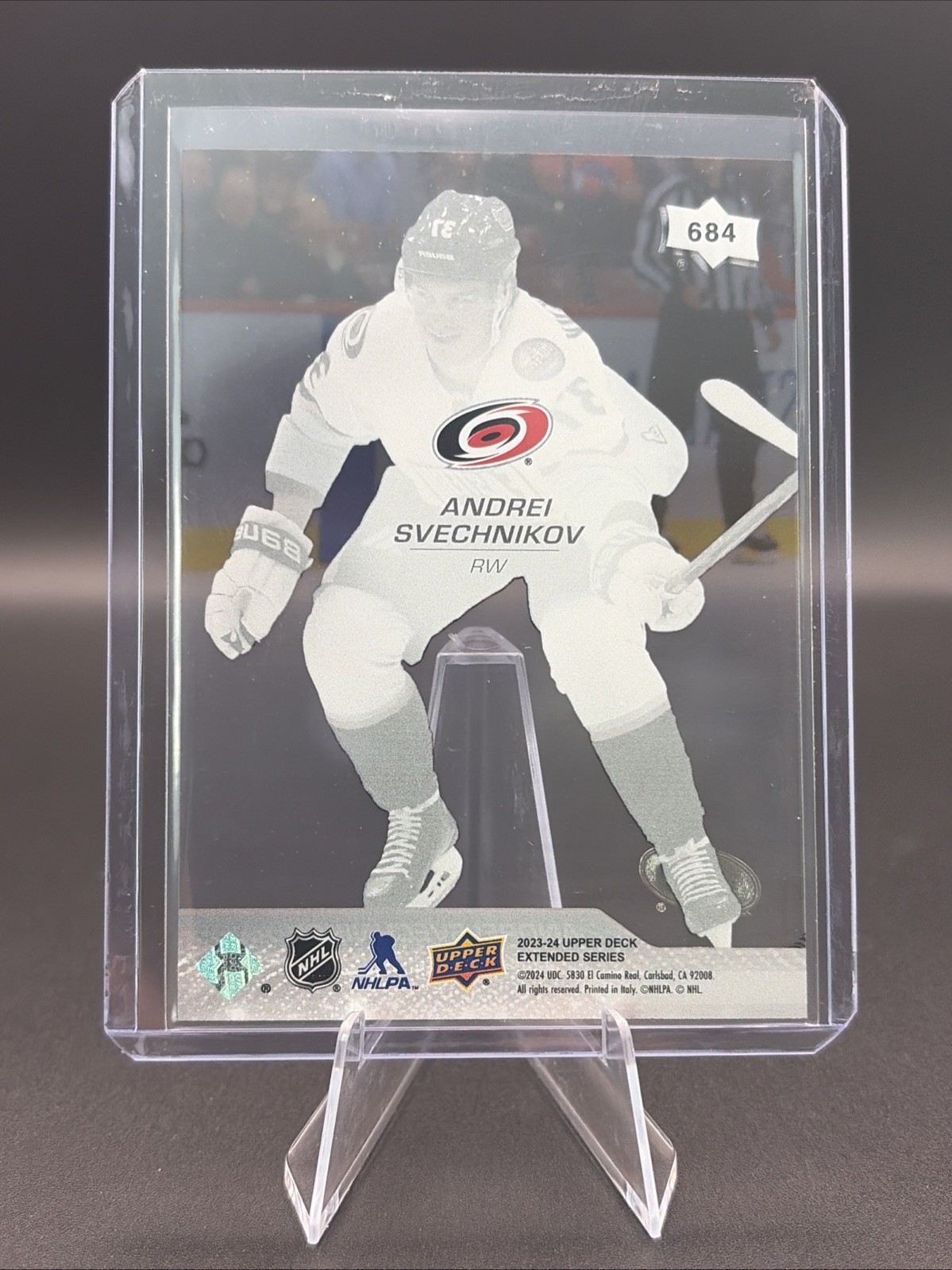 2023-24 UD Extended Series – All-Star Team Andrei Svechnikov #684 Clear Cut