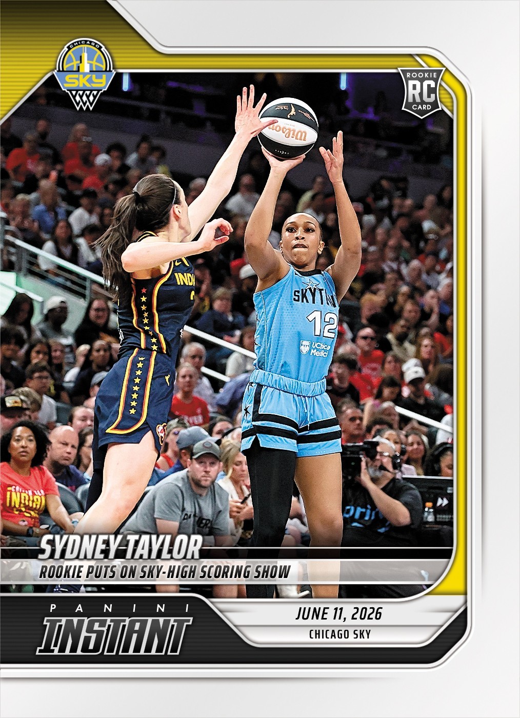 2026 Panini Instant WNBA #145 Sydney Taylor Chicago Sky RC Caitlin Clark PRESALE