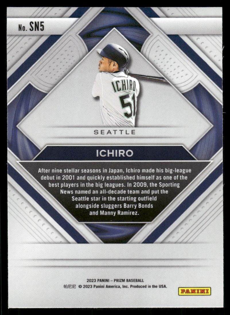 2023 Panini Prizm #SN5 Ichiro Second to None