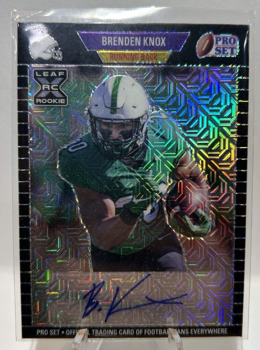 Leaf 2021 Pro Set Brenden Knox Rookie Autographed #PA-BK1 Marshall Football Card