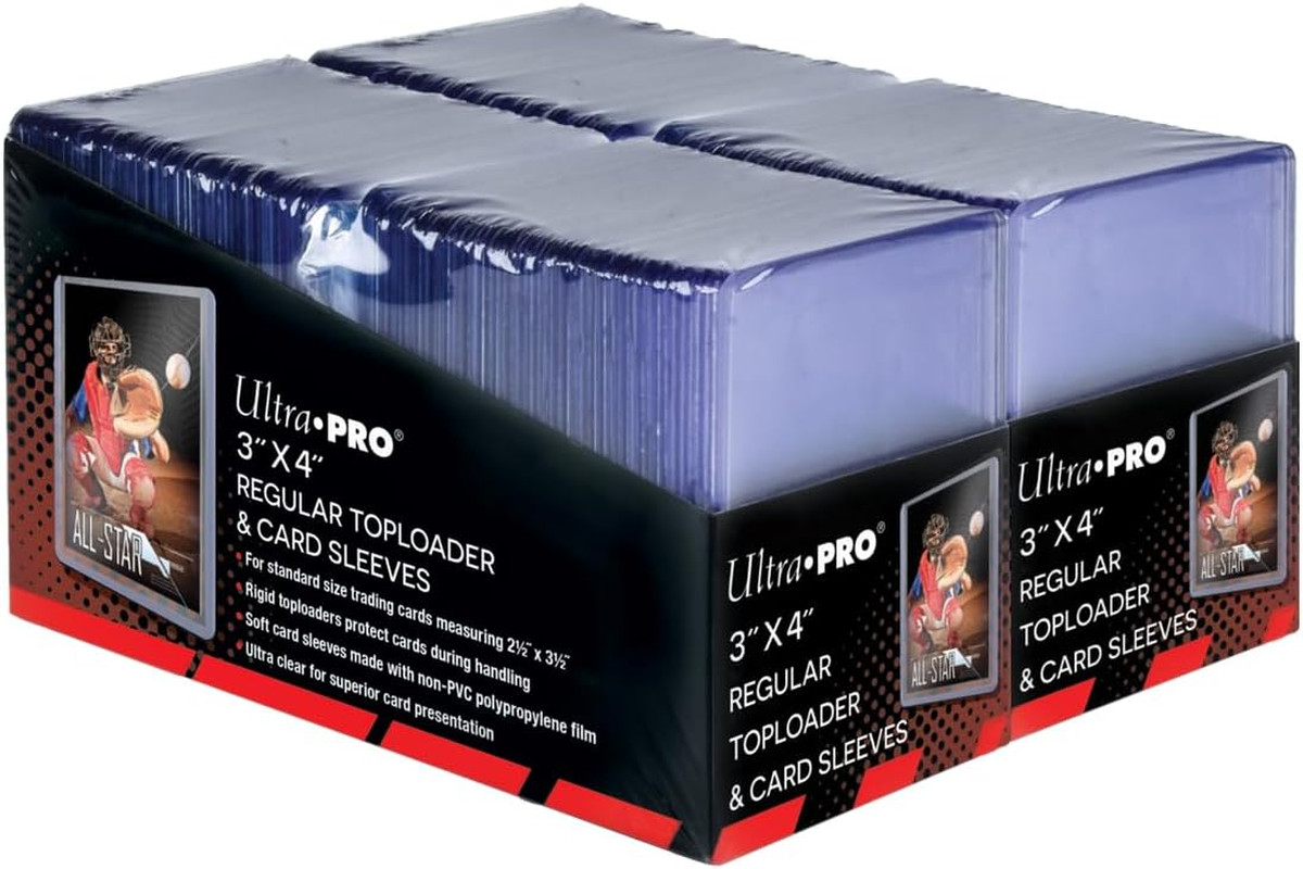 3″ X 4″ Clear Regular Toploaders for Cards with Card Sleeves Bundle Standard