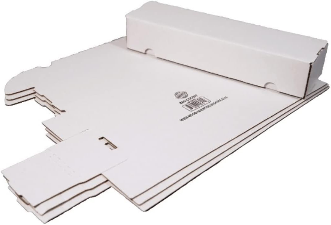 Collectible Card Storage Box Set – 3-Pack, 800-Count, White, Durable Design