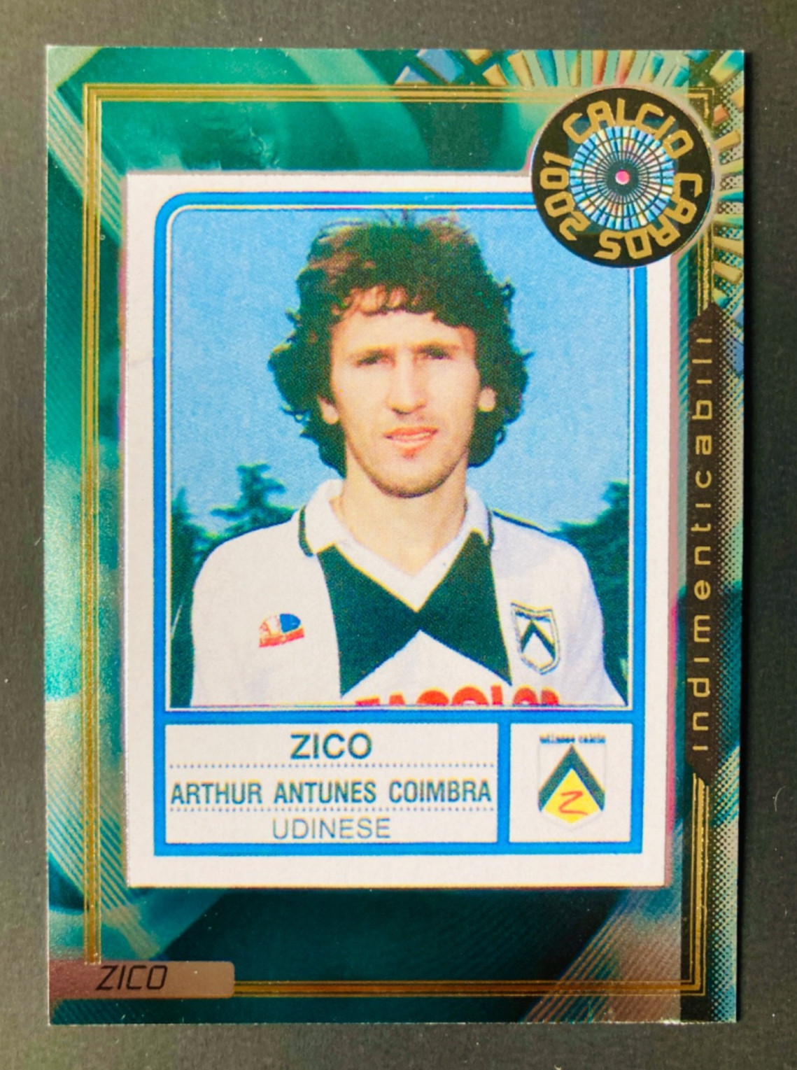 2000-01 Panini Calcio Cards 2001 # V12 Zico Indimenticabili Udinese card Brazil