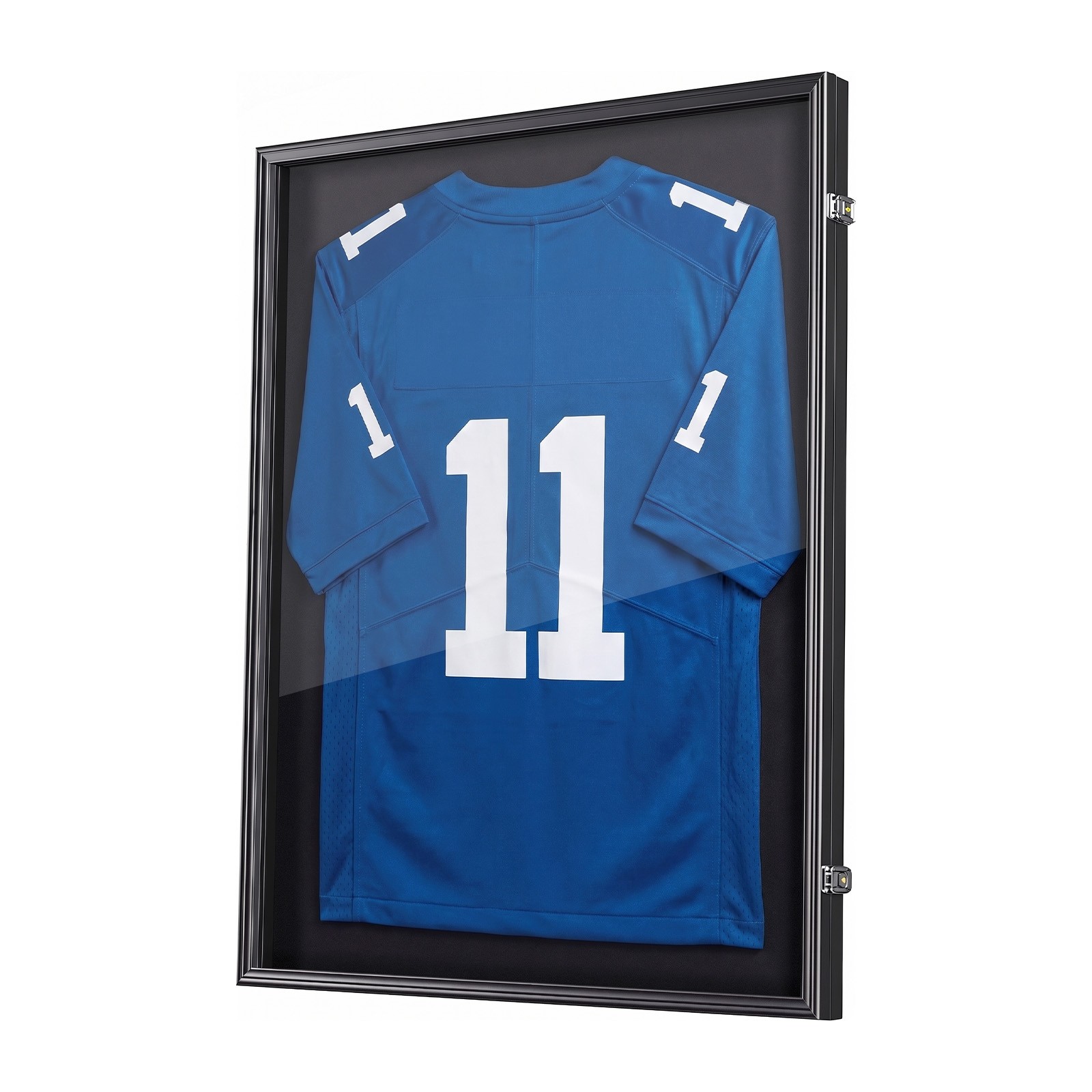 VEVOR Jersey Frame Display Case 35.4×27.6×1.5 in Wooden Sport Jersey Shadow Box