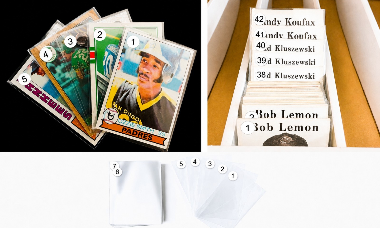 500 White Numbered Soft Penny Sleeves 1 – 100 For Sports & Trading Card Sellers