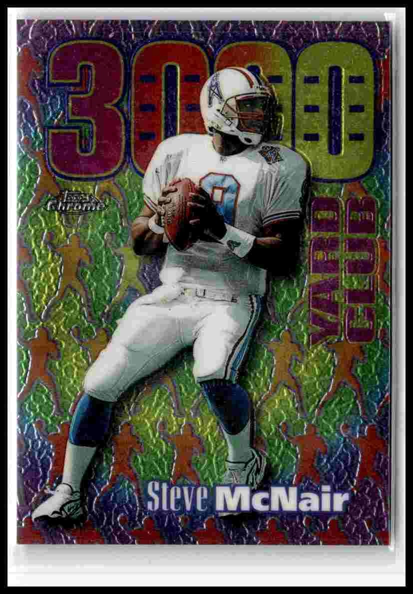 1999 Topps Chrome #AE12 Steve McNair All-Etch card Club 3000 Yard Club