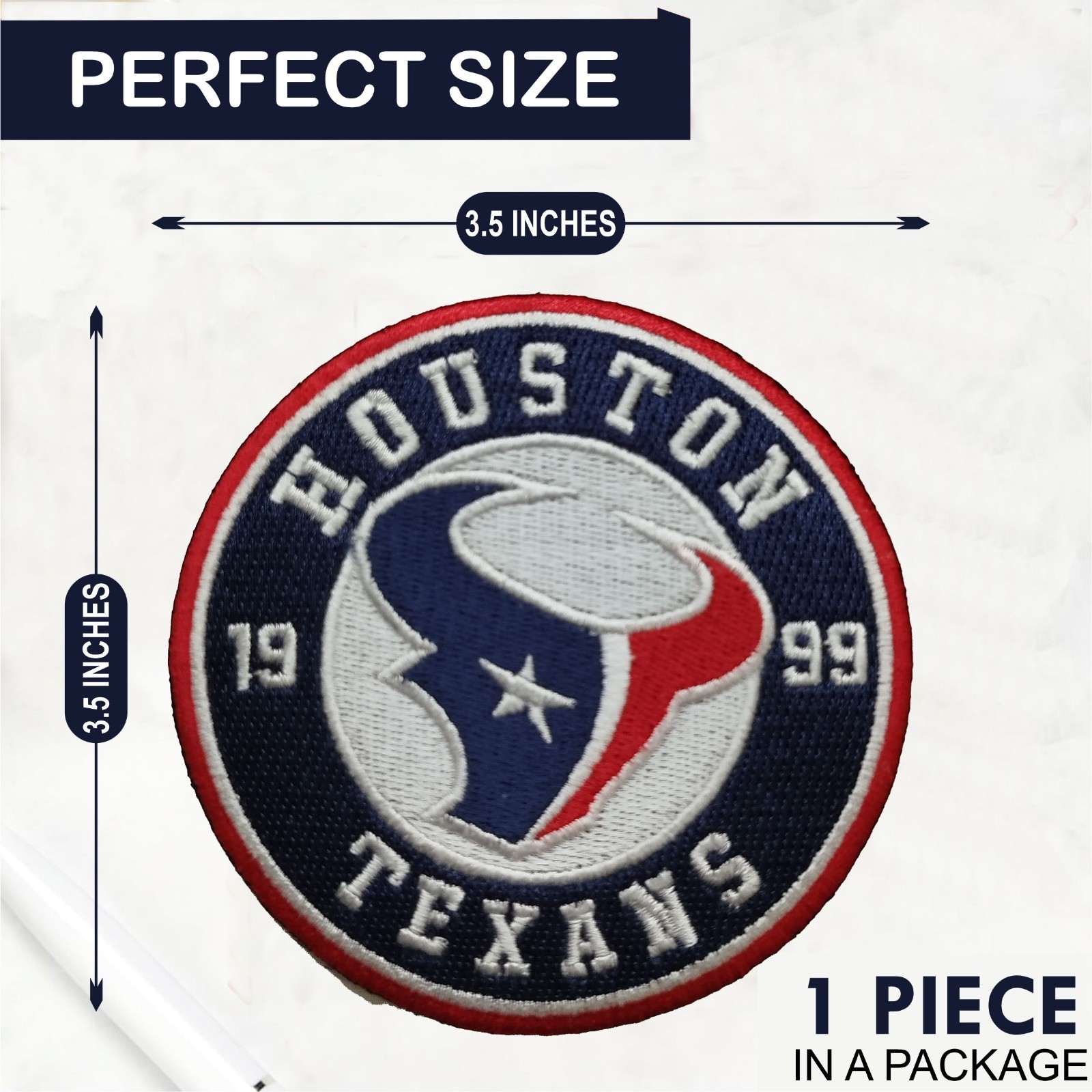 Houston Texans NFL Team Logo Iron On Patch – Sew Patch – Embroidered Patch