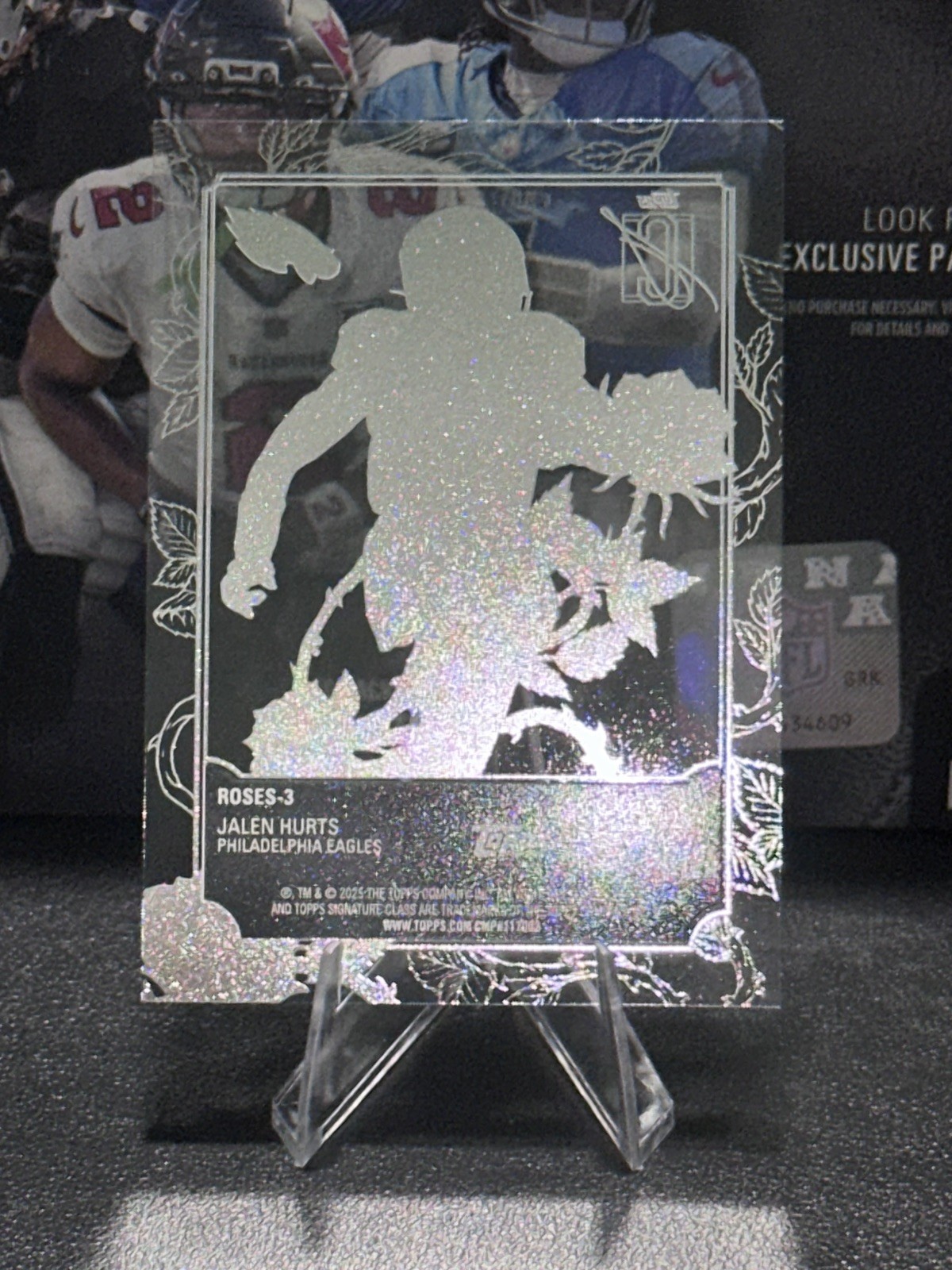 Jalen Hurts 2025 Topps Signature Class Roses Acetate Case Hit SSP. EAGLES🦅