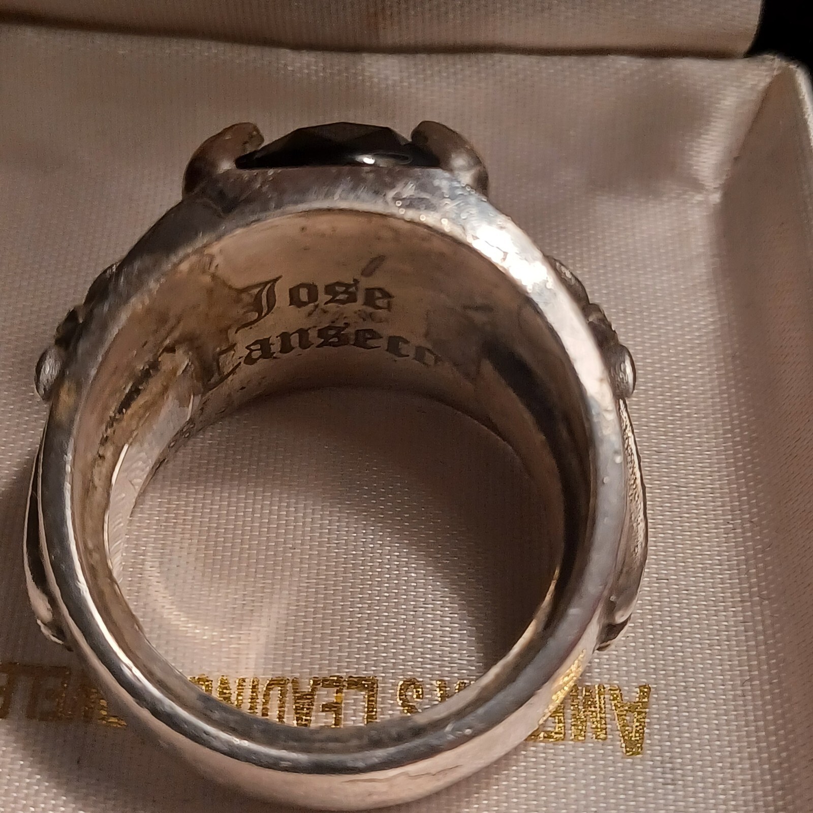 AUTHENTIC JOSE CANSECO ONE OF A KIND BLACK ONYX RING SIZE 15