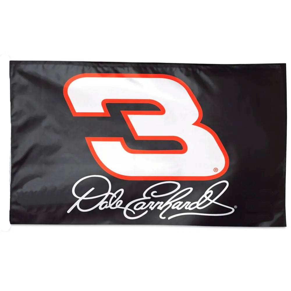 Dale Earnhardt #3 Nascar Car Racing 3×5 FT Black Flag Wall Decore Banner