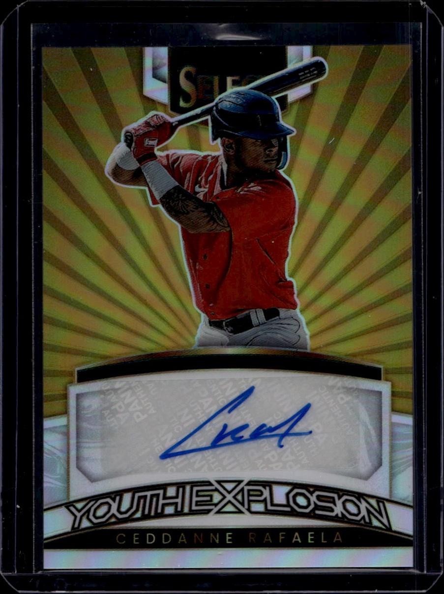 2023 Select #YES-CR Ceddanne Rafaela Youth Explosion Signatures Gold Prizm #/10