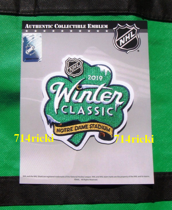 Official NHL 2019 Winter Classic Patch Chicago Blackhawks vs Boston Bruins