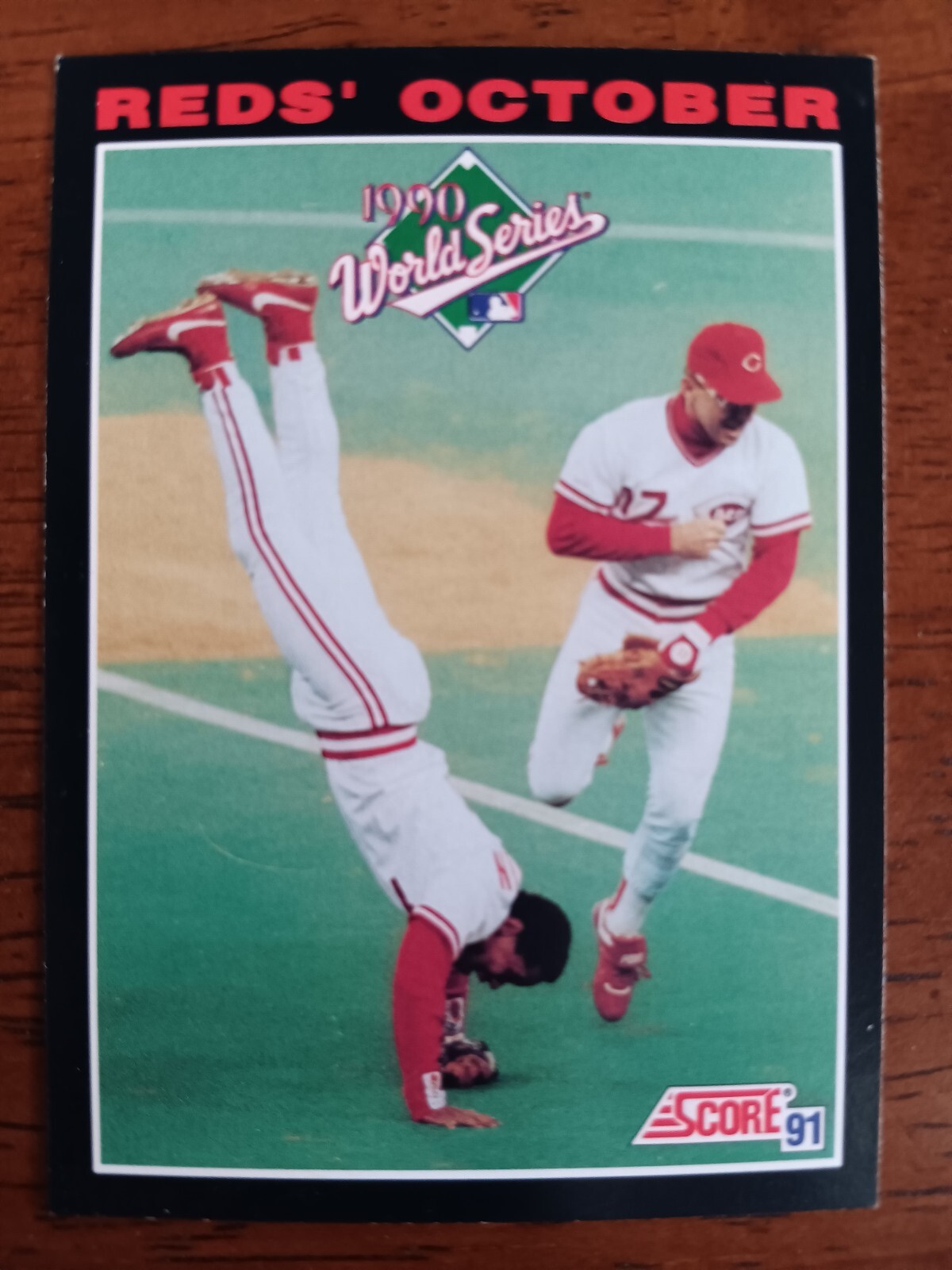 CINCINNATI REDS “1990 WORLD SERIES” 1991 SCORE BASEBALL #795