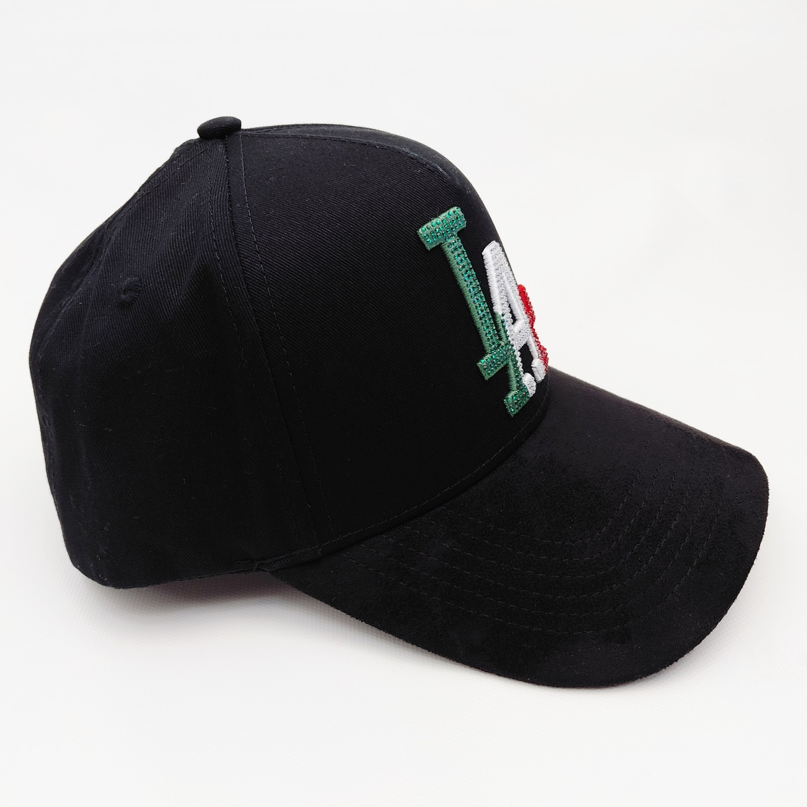 LA Los Angeles Dodgers Diced Hats Black Hat Snapback MLB Mexico Flag Velour Bill