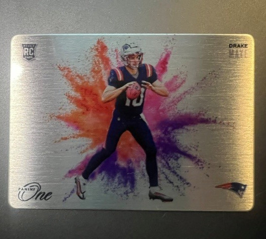 Panini One Color Blast Drake Maye Rookie Insert CB-DME New England Patriots 2024