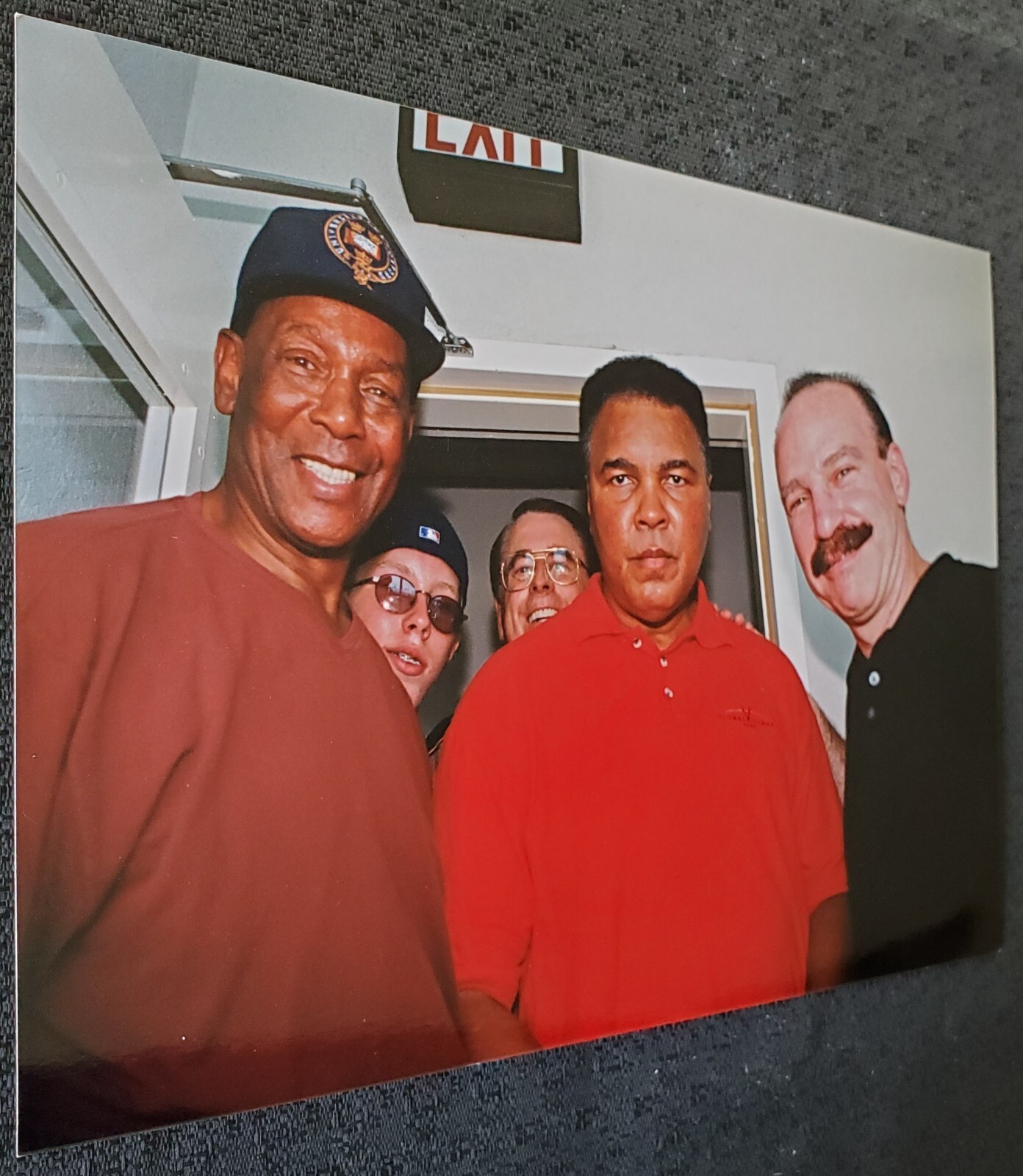 Ernie Banks + Muhammad Ali 1999 MLB Chicago Cubs 5×7 Candid Photograph