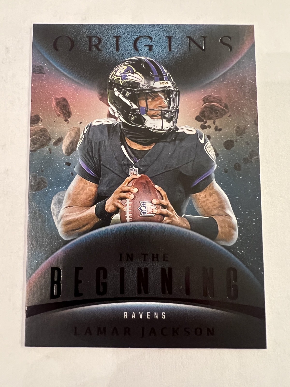 2025 Panini Origins – Lamar Jackson In The Beginning Case Hit #7 Ravens SSP