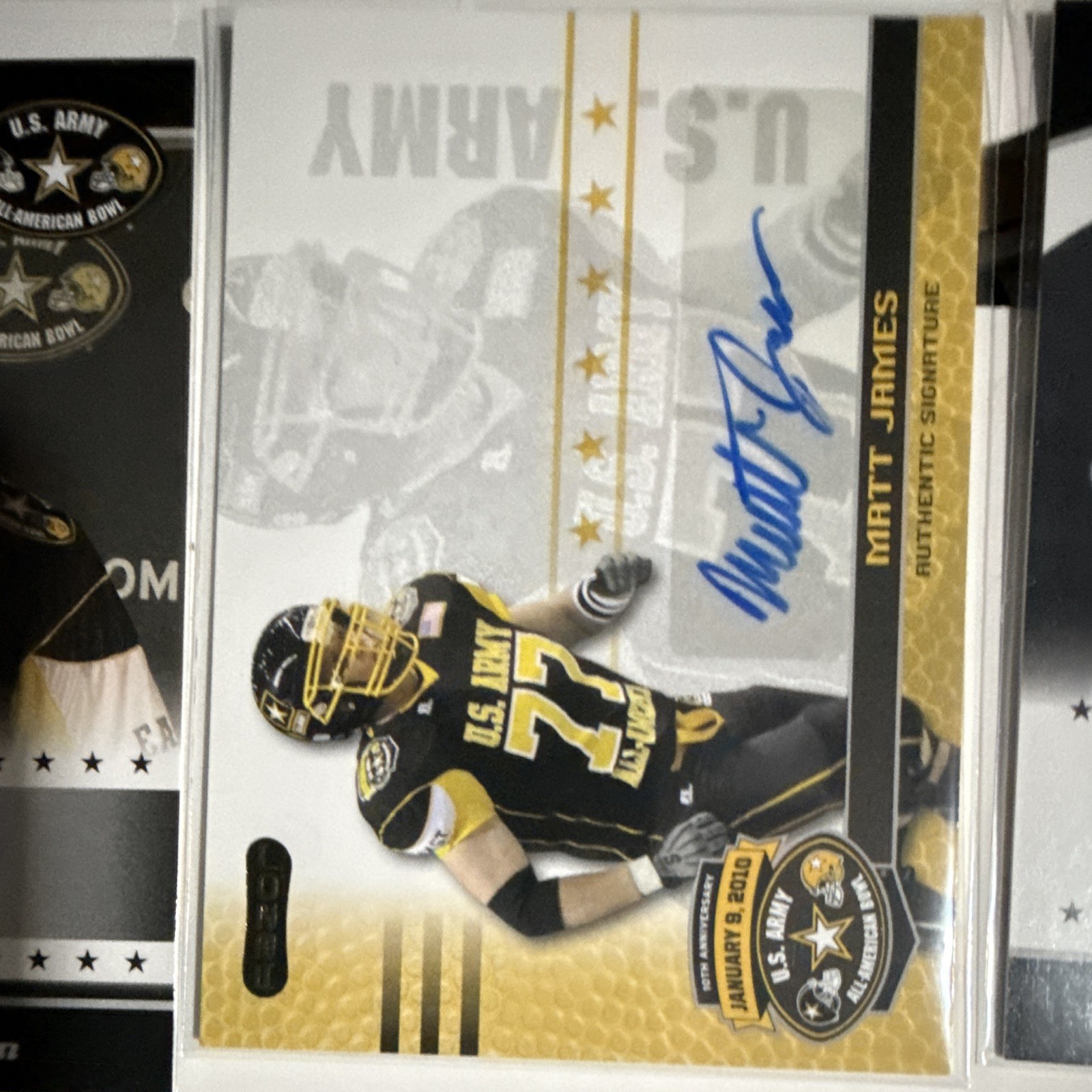 Leaf 2010 U.S. Army All-American Bowl Autograph 15-Card Lot, 3 numbered. BULK