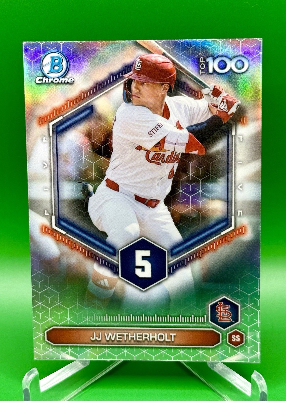 2026 Bowman Scouts’ Top 100 JJ Wetherholt #BTP-5 St. Louis Cardinals Rookie RC