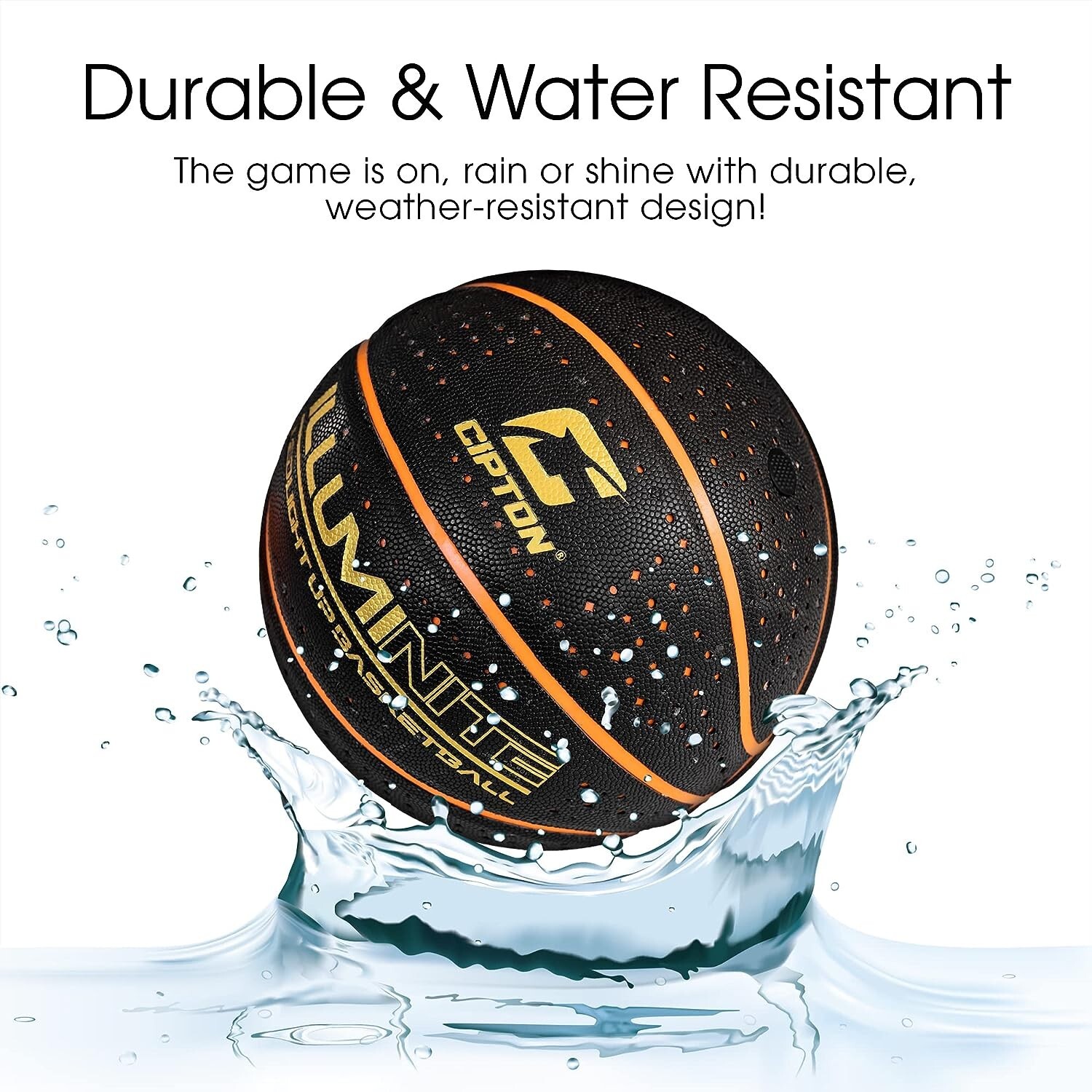 Glow In the Dark Microfiber Leather Official Size Basketball – 29.5 Inch