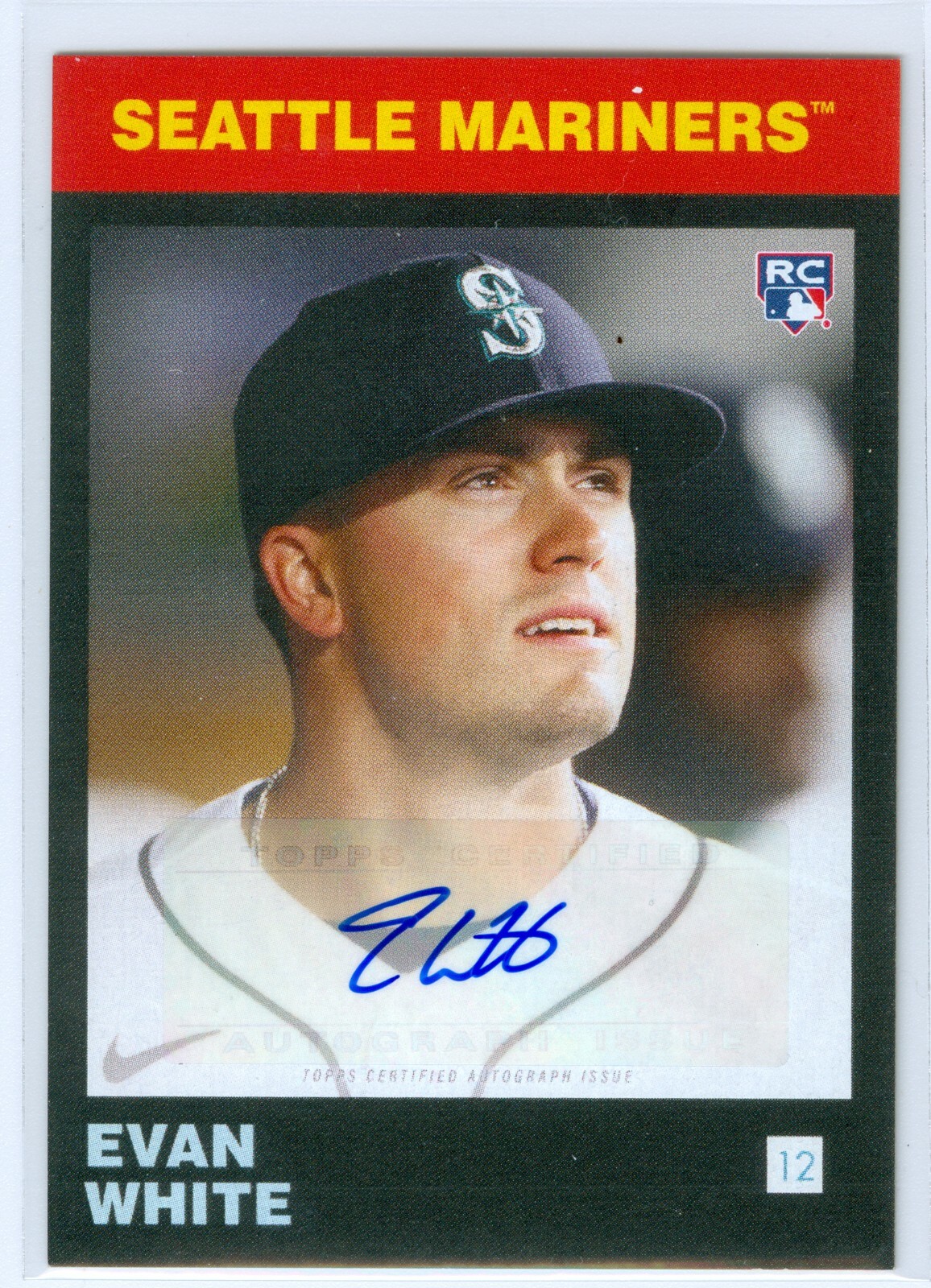 2021 Topps 582 Montgomery Club Set #5 Evan White Auto RC #19A