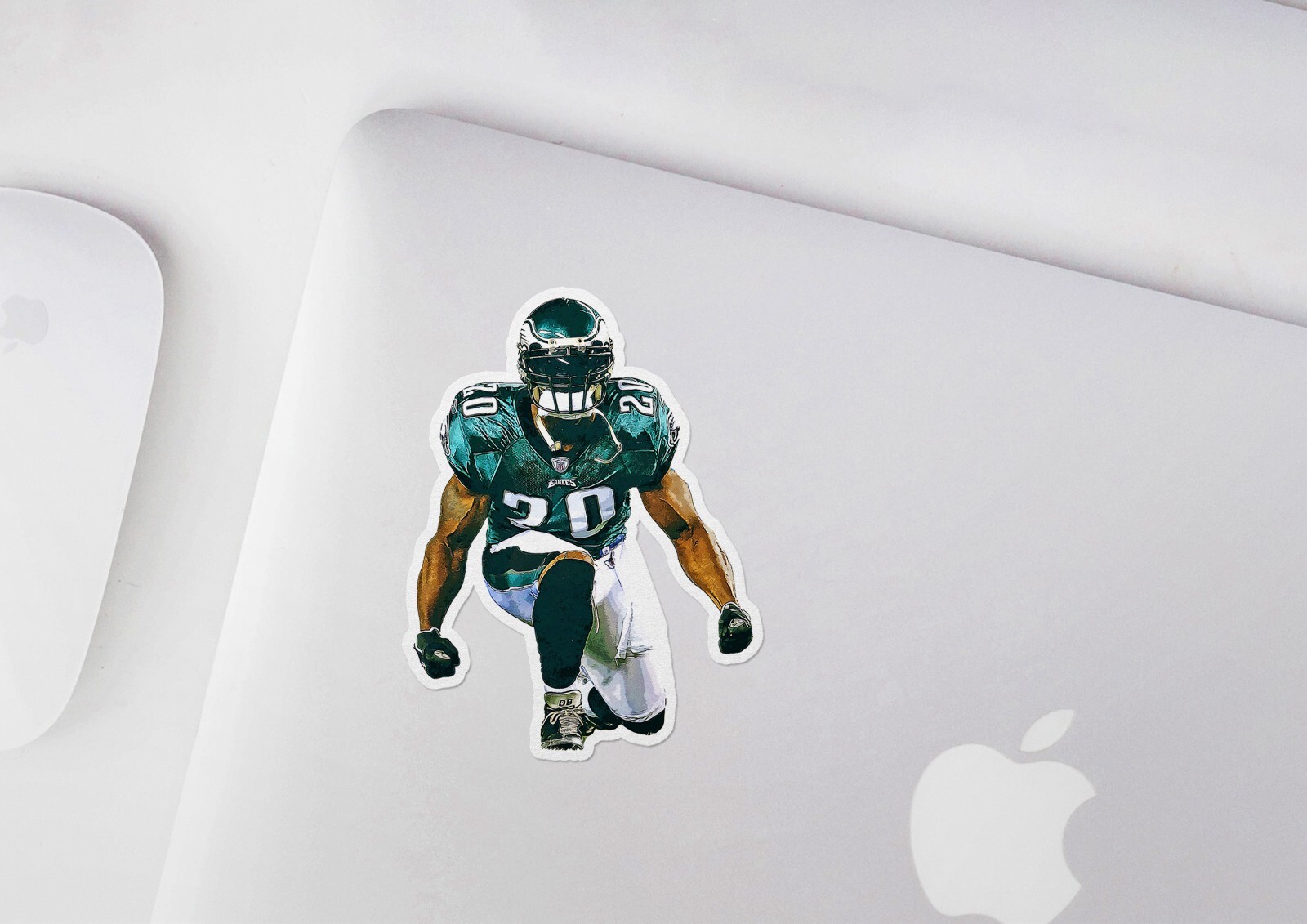 Brian Dawkins Philadelphia Eagles Glossy Sticker Vinyl Laminate, Self Adhesive