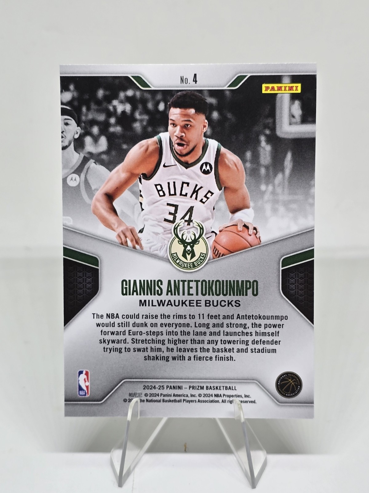 Giannis Antetokounmpo 2025 Panini Hoops 8 Card Lot Bucks All Different